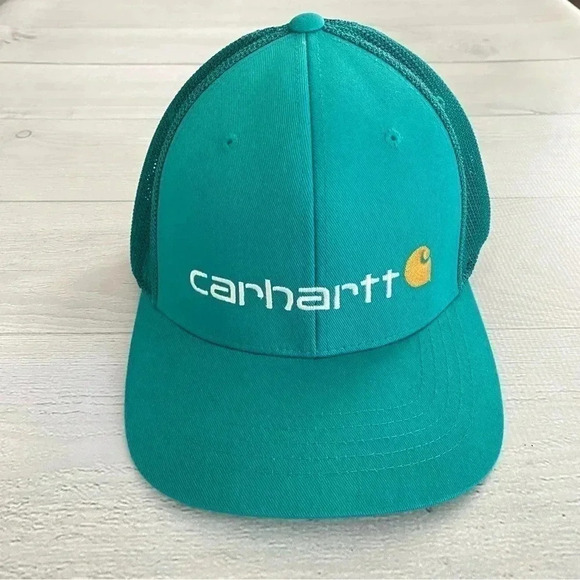 Carhartt Rugged Flex Fitted Canvas Mesh Back Graphic Cap - Picture 1 of 4